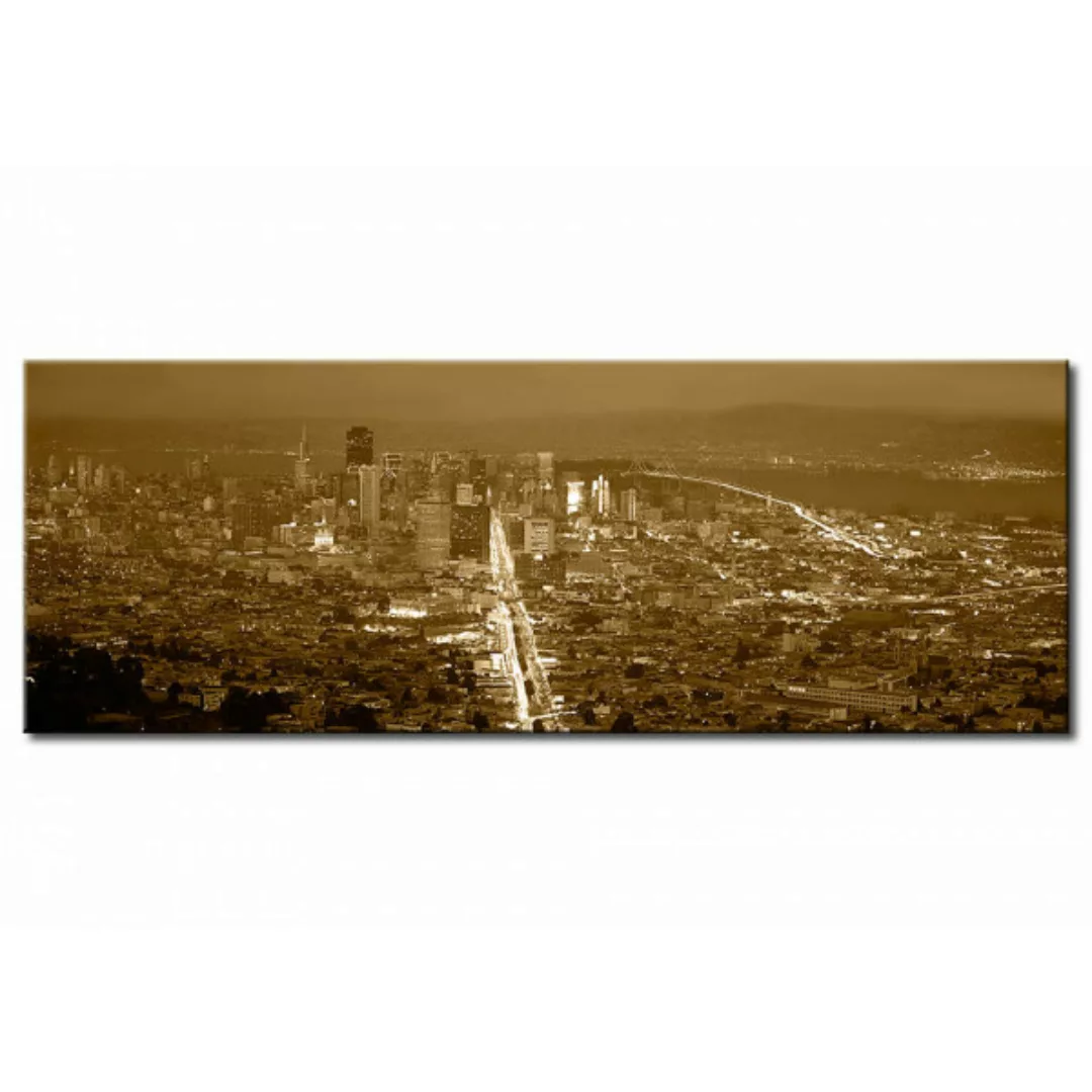 Leinwandbild Manhattan in Sepia  XXL günstig online kaufen