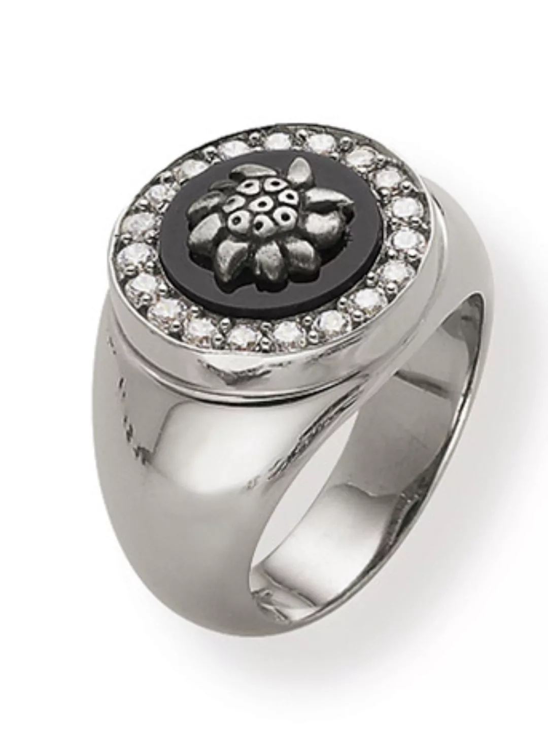 SIGO Ring 925 Silber Trachtenschmuck Onyx Zirkonia günstig online kaufen