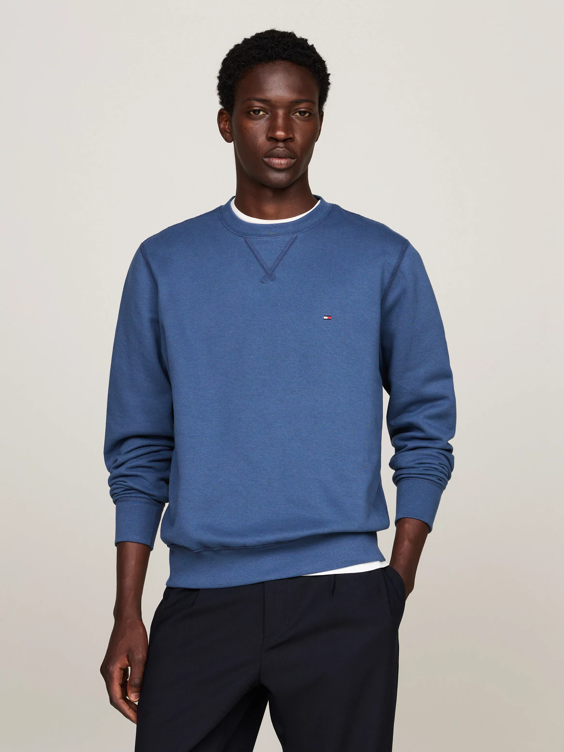 Tommy Hilfiger Sweatshirt "ESSENTIAL FLEECE CREWNECK", mit Tommy Hilfiger L günstig online kaufen