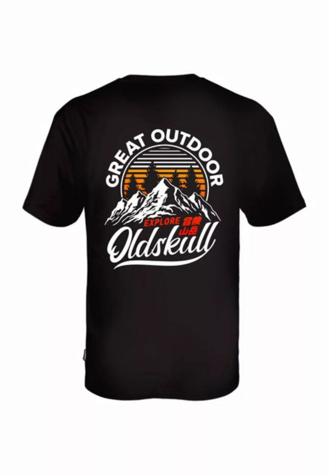 Oldskull T-Shirt Retro Great Outdoor Logo Graphic günstig online kaufen