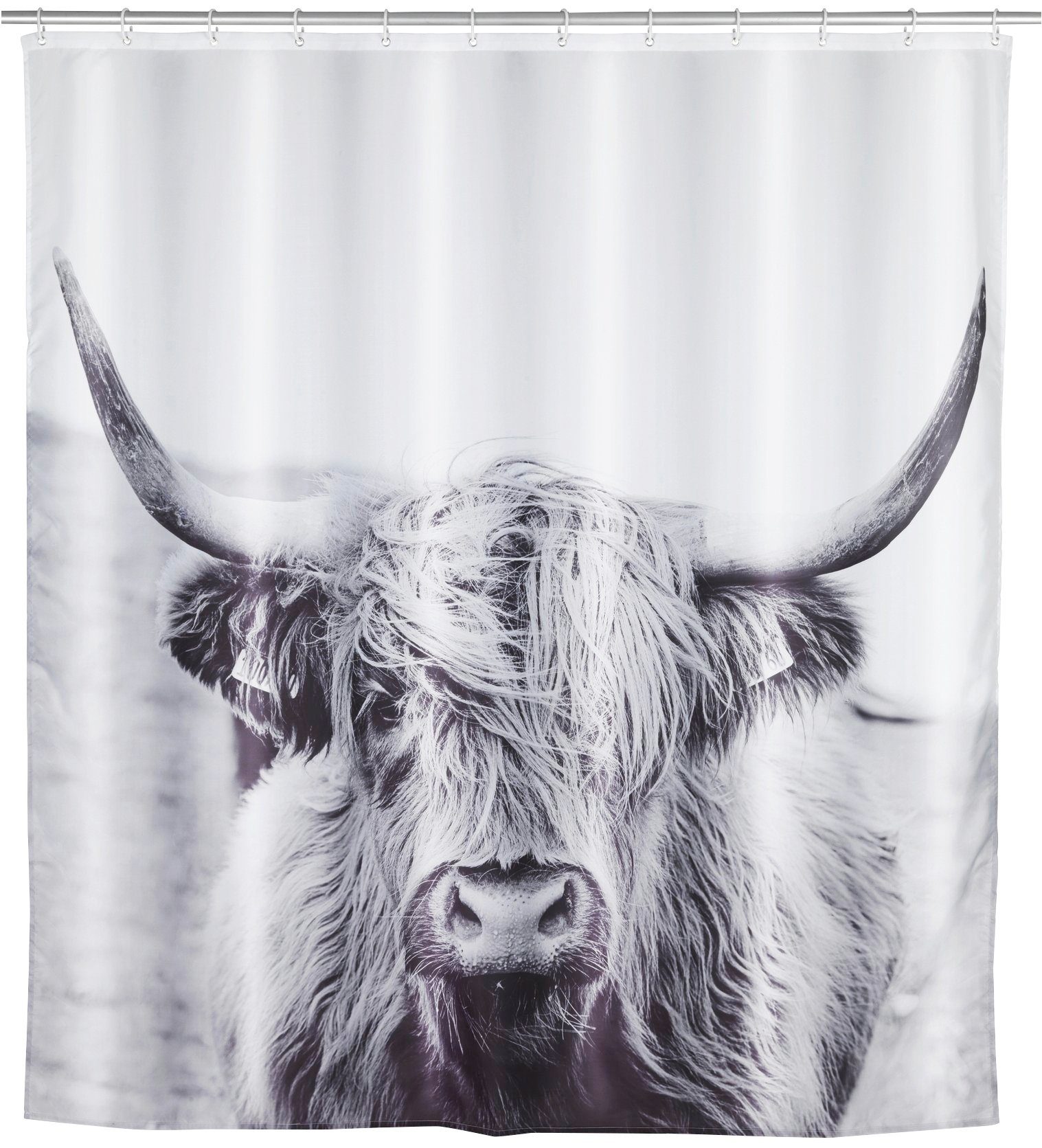 WENKO Duschvorhang Yak Breite 180 cm günstig online kaufen