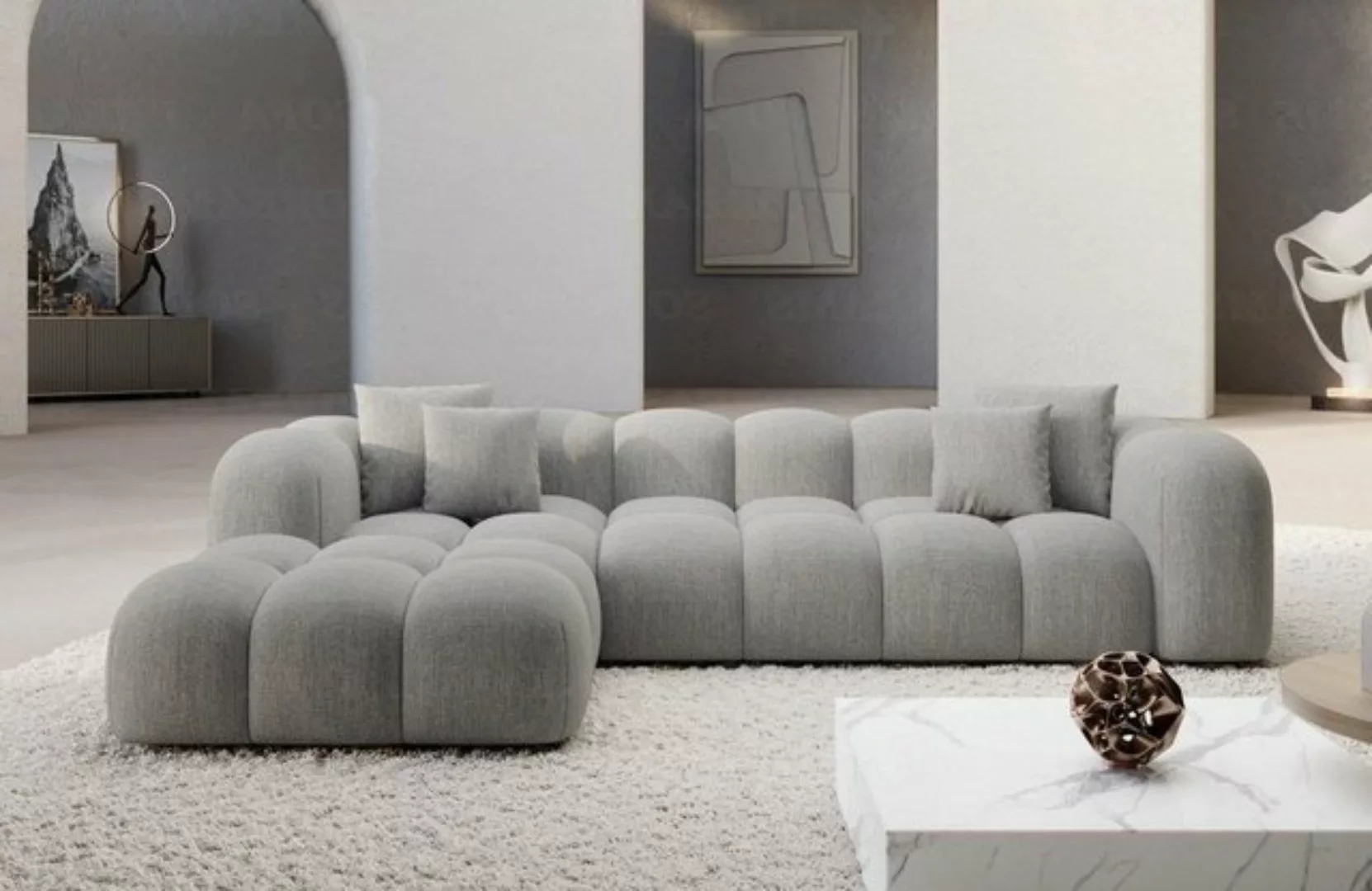 Sofa Dreams Ecksofa Stoffsofa Eckcouch Polster Eck Sofa Formentera L Form k günstig online kaufen