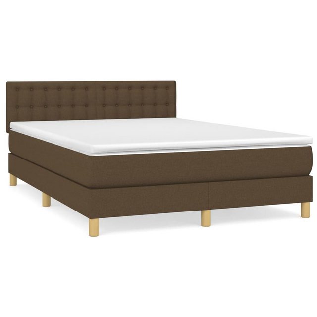 vidaXL Boxspringbett Bett Boxspringbett mit Matratze und LED Stoff (140 x 1 günstig online kaufen