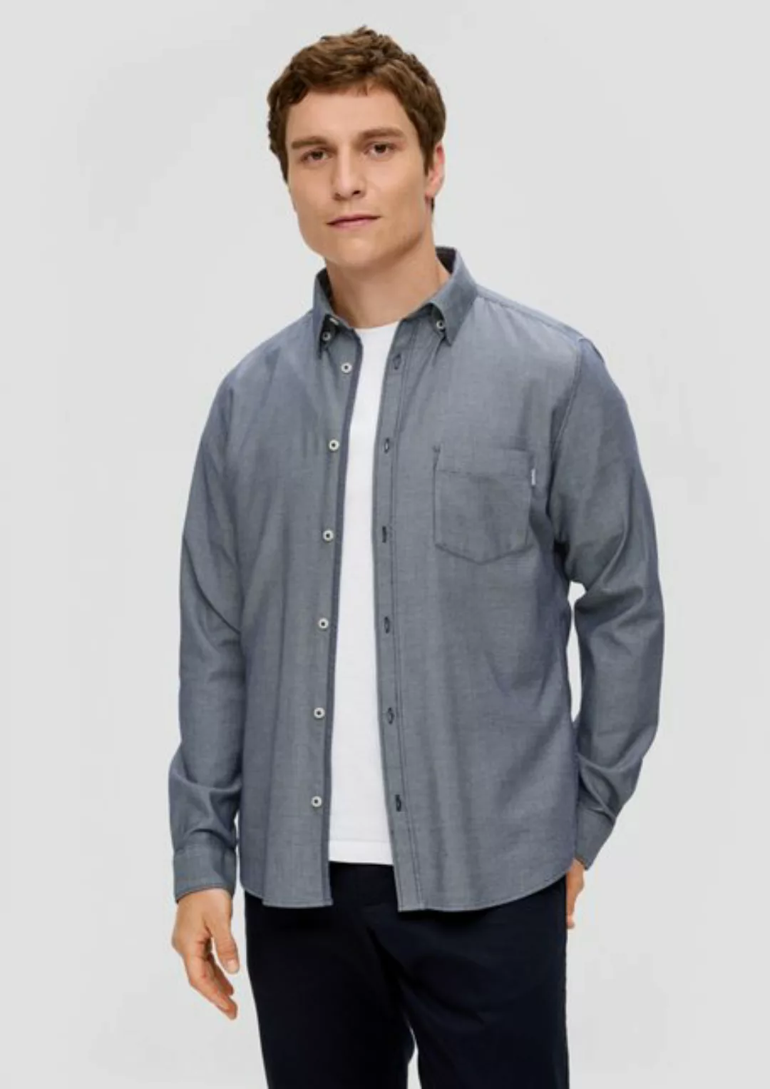 s.Oliver Langarmhemd Hemd im Slim Fit günstig online kaufen