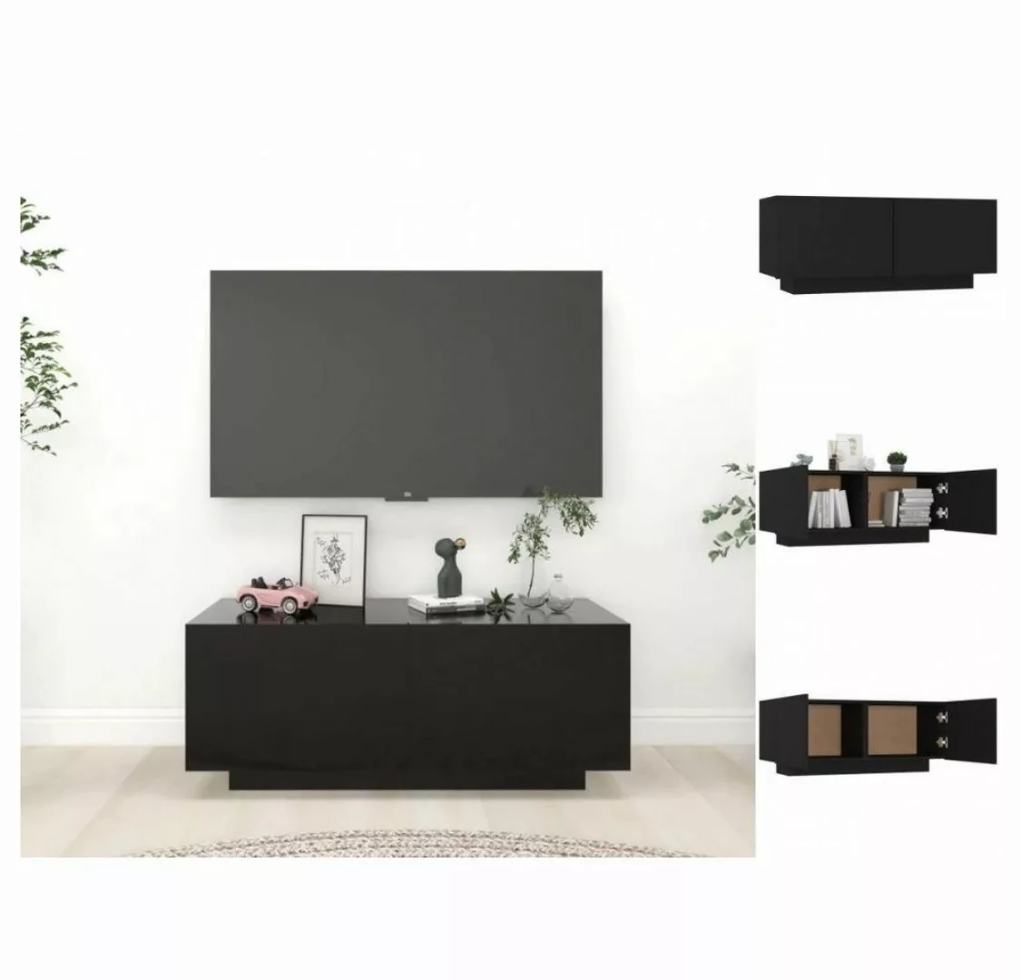 vidaXL TV-Schrank TV-Schrank Schwarz 100x35x40 cm Spanplatte Lowboard günstig online kaufen