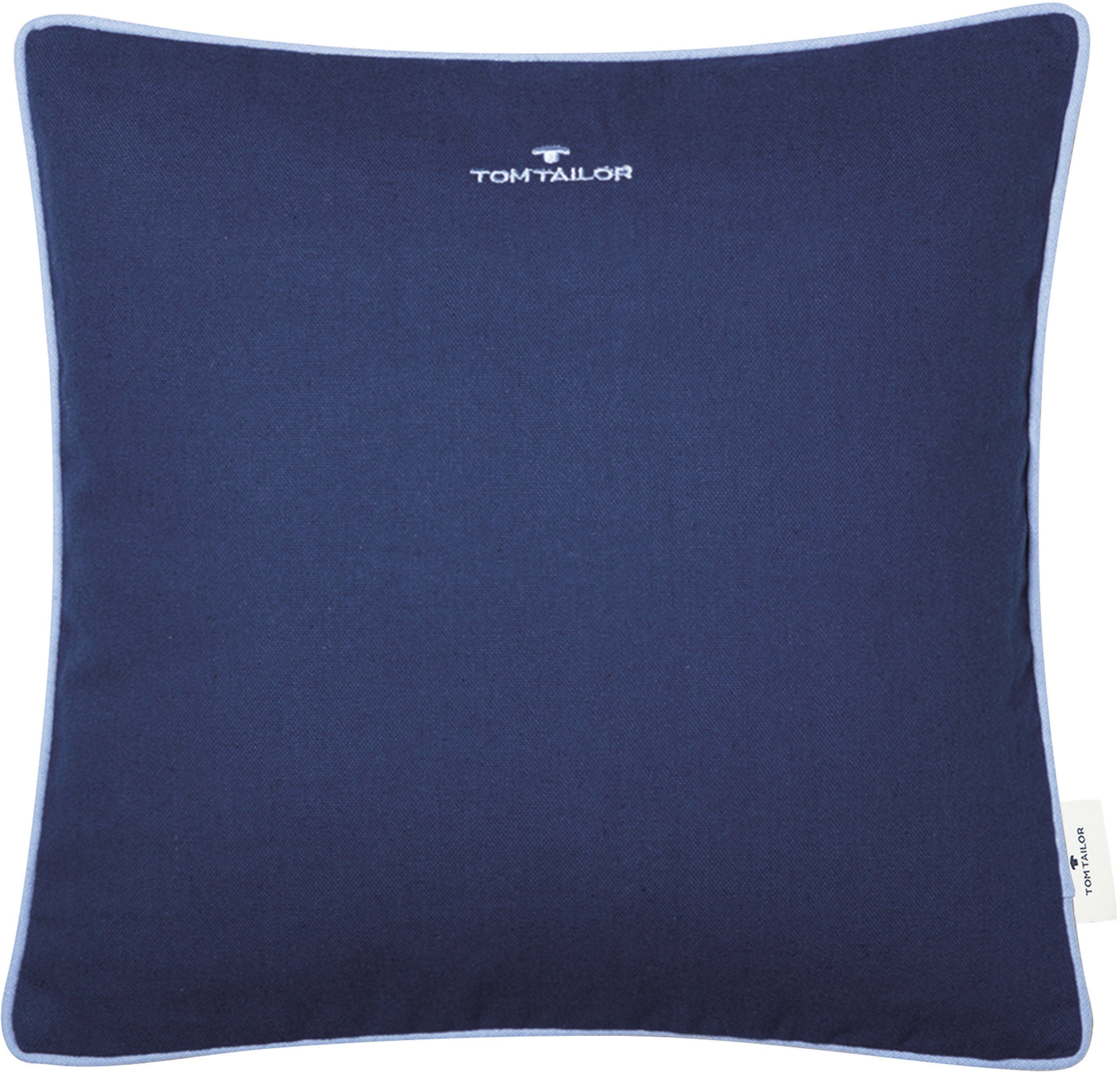 TOM TAILOR HOME Dekokissen »Dove Signature«, mit Paspel, Kissenhülle ohne F günstig online kaufen