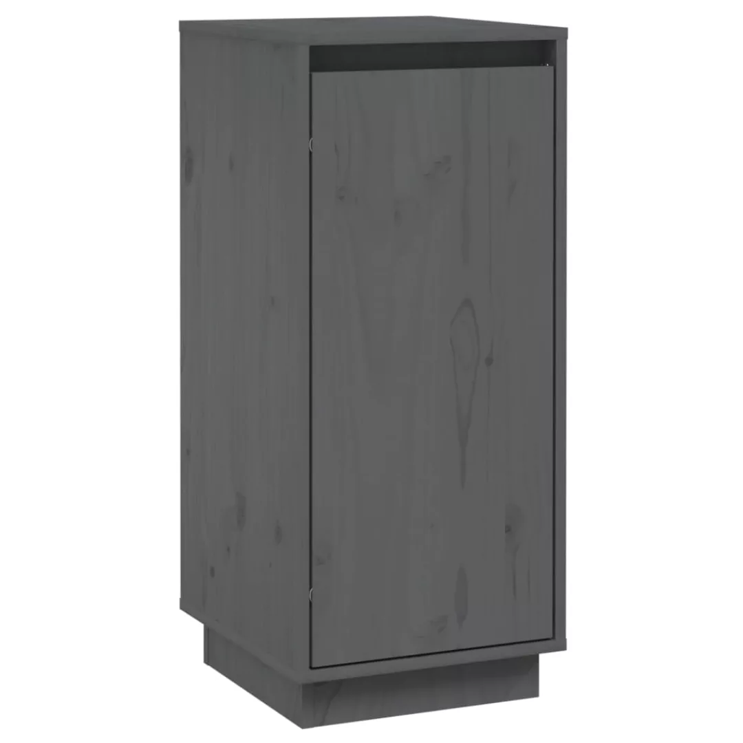 Vidaxl Sideboard Grau 31,5x34x75 Cm Massivholz Kiefer günstig online kaufen