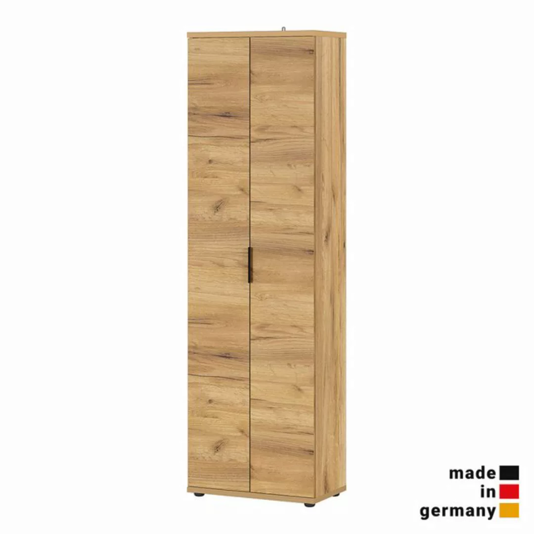 Garderobenschrank RABAT-01 in Navarra Eiche Nb., B/H/T: ca. 59/199/34 cm günstig online kaufen