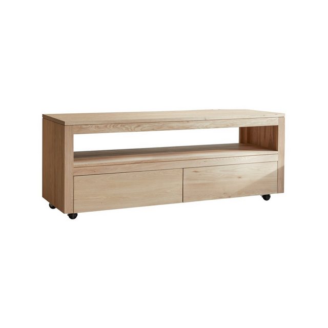 Tikamoon TV-Schrank Anoa TV Schrank aus massivem Eichenholz 140 cm günstig online kaufen