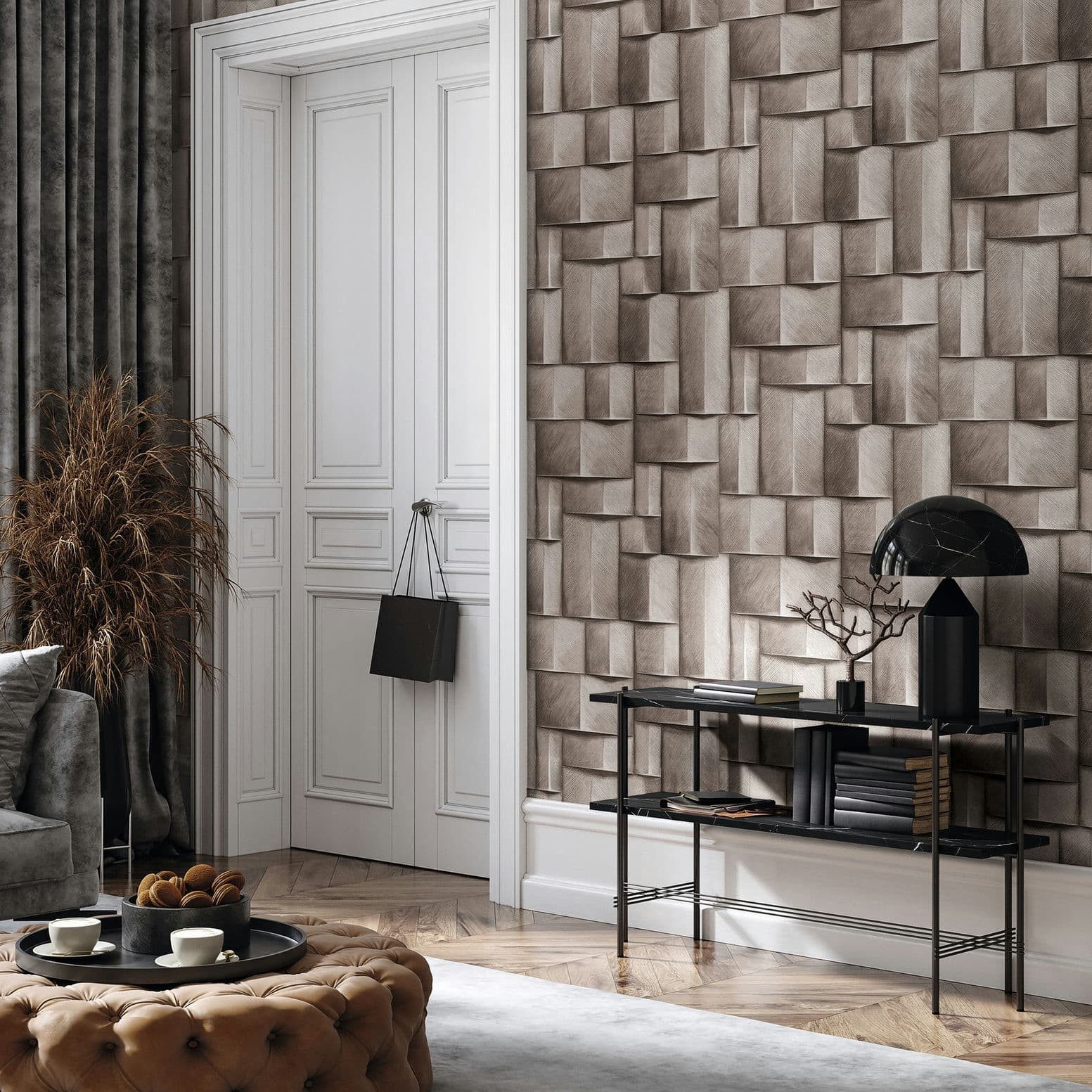 Marburg Vliestapete Tapete Modern Cubes, geprägt, günstig online kaufen