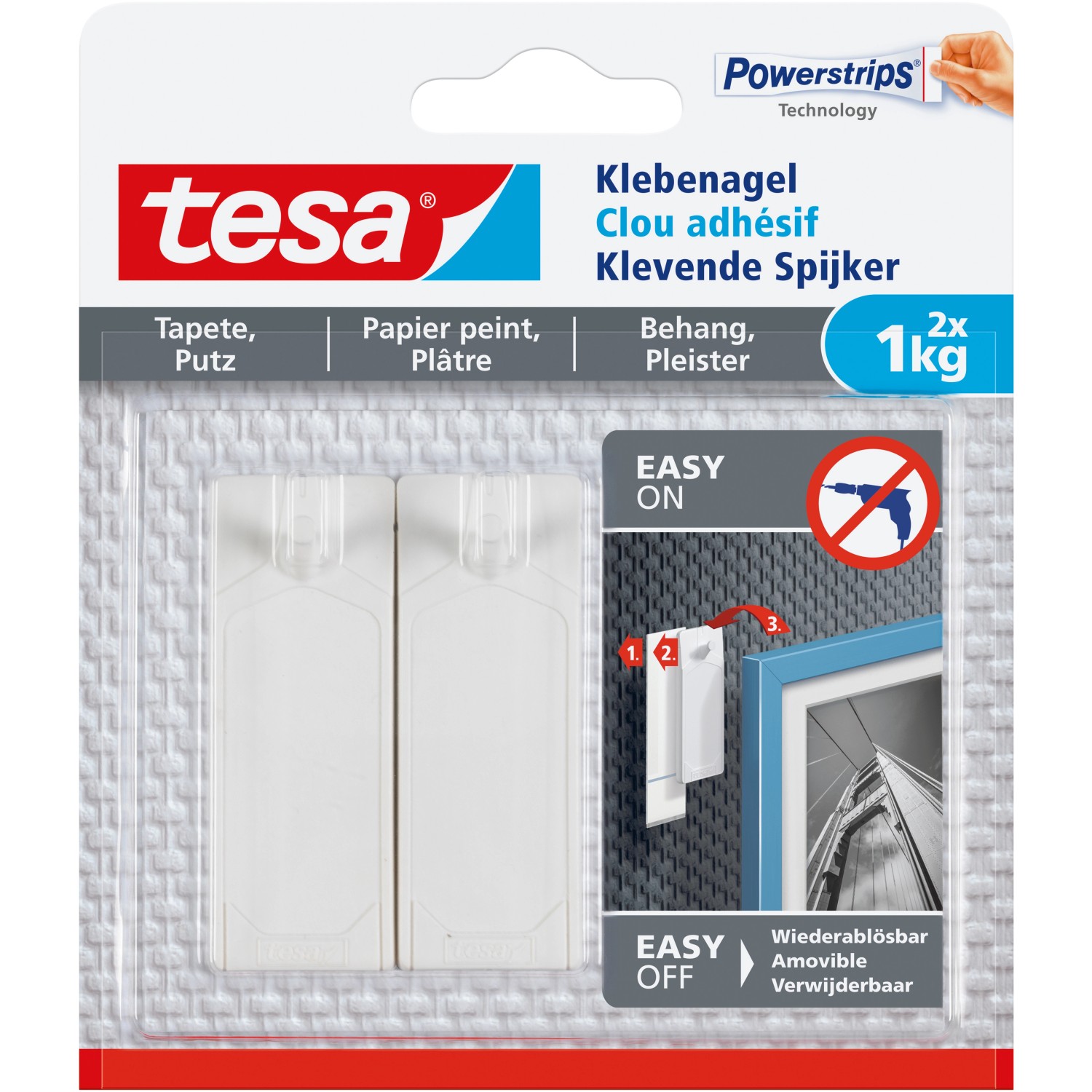 Tesa Klebenagel für Tapeten und Putz (max. 1 kg) günstig online kaufen