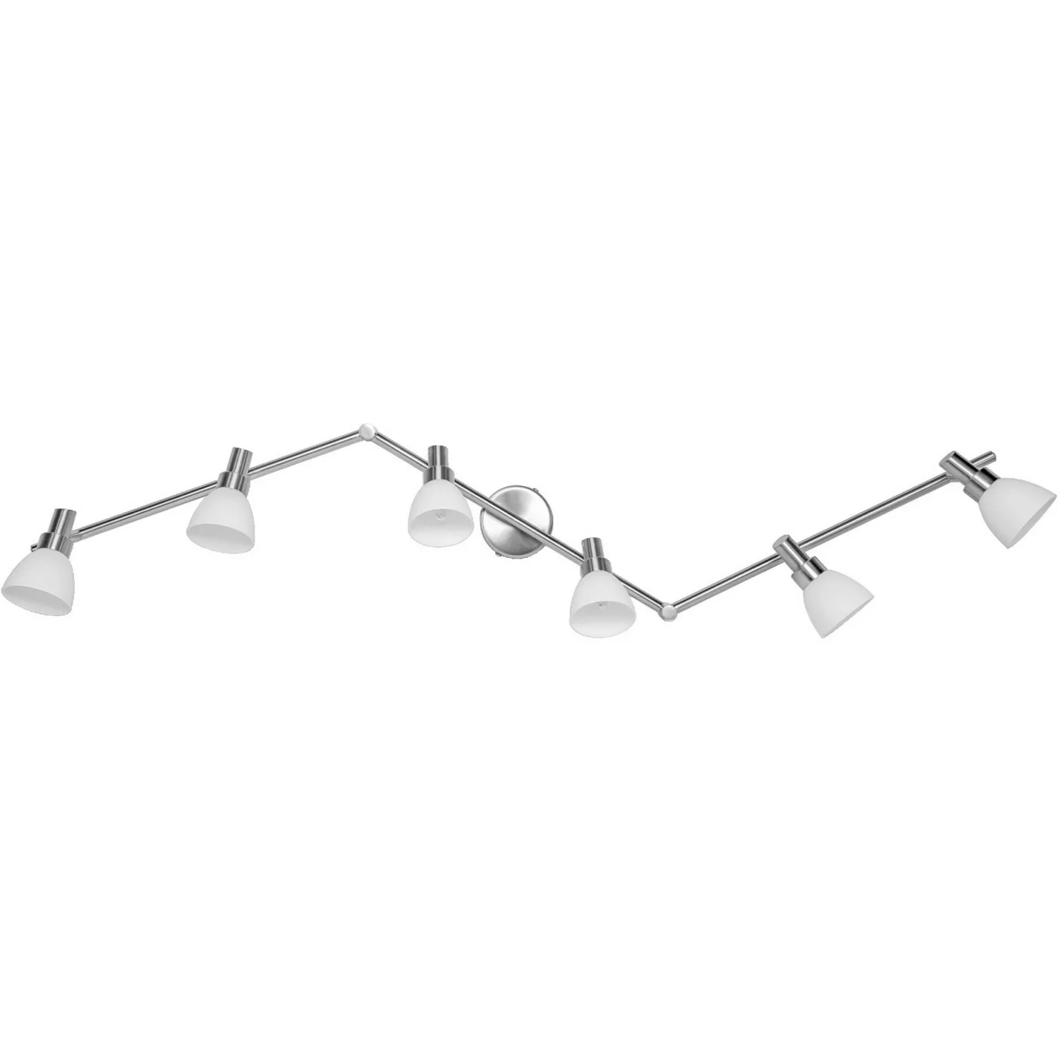 LED Deckenleuchte Led Spot in Silber und Weiß 1,9W 1200lm G9 6-flammig günstig online kaufen