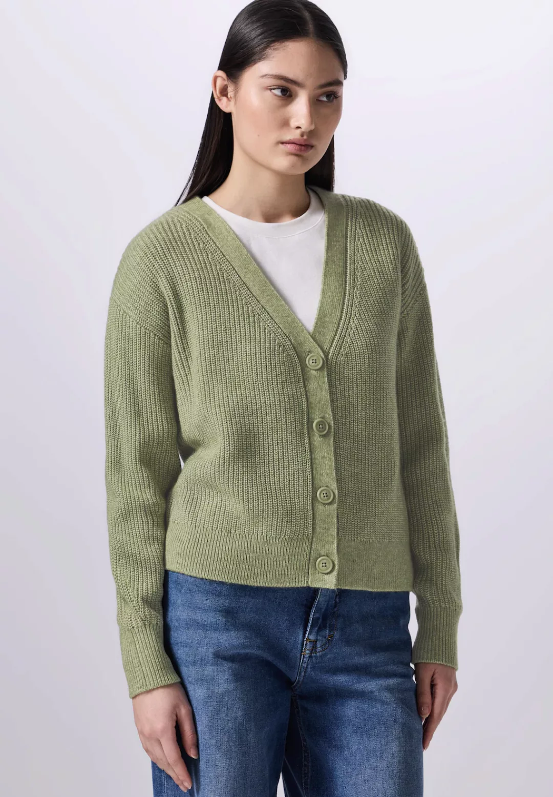 STREET ONE STUDIO Cardigan, mit V-Ausschnitt günstig online kaufen