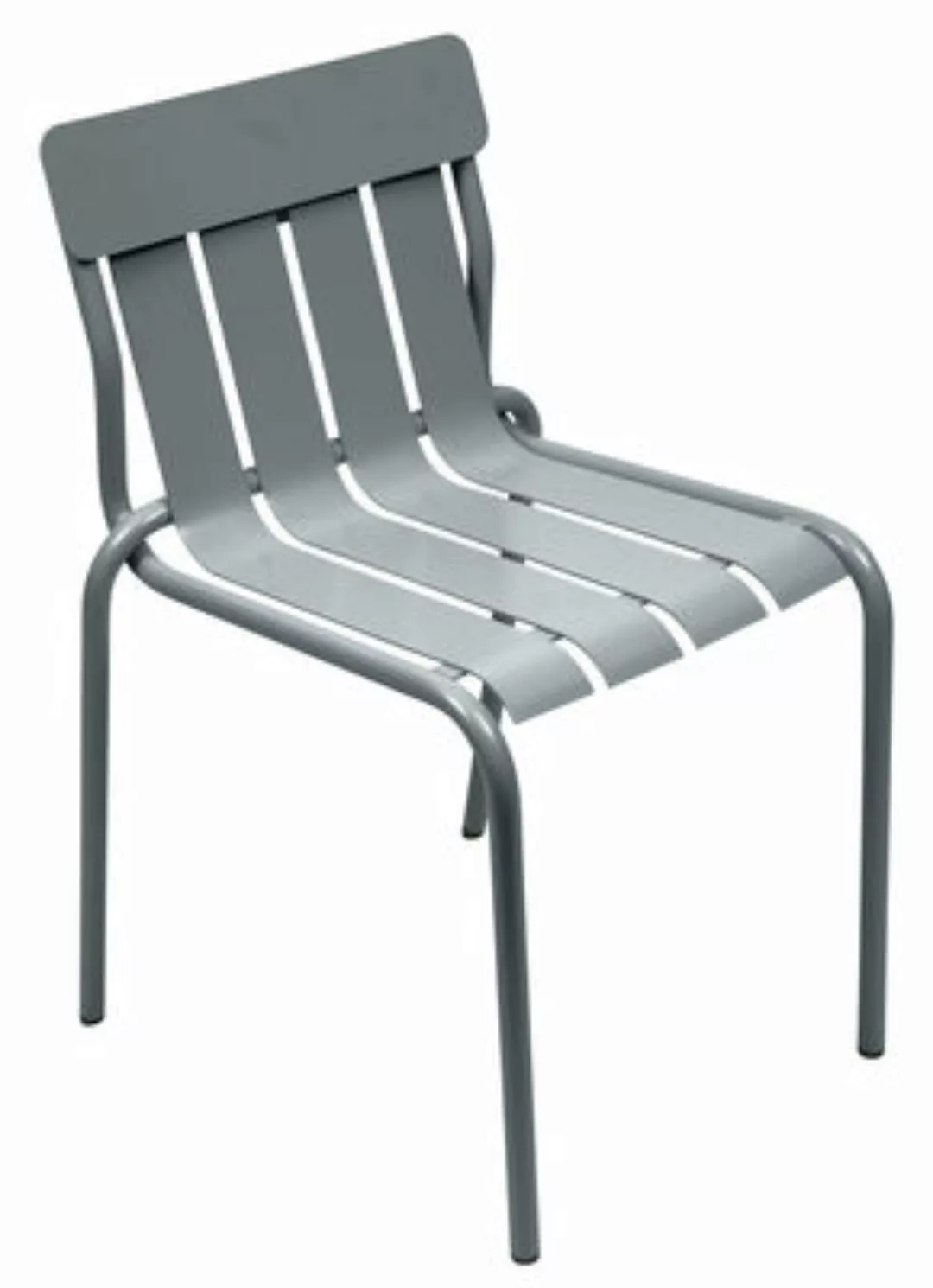 Stapelbarer Stuhl Stripe metall grau / von Matali Crasset - Fermob - Grau günstig online kaufen
