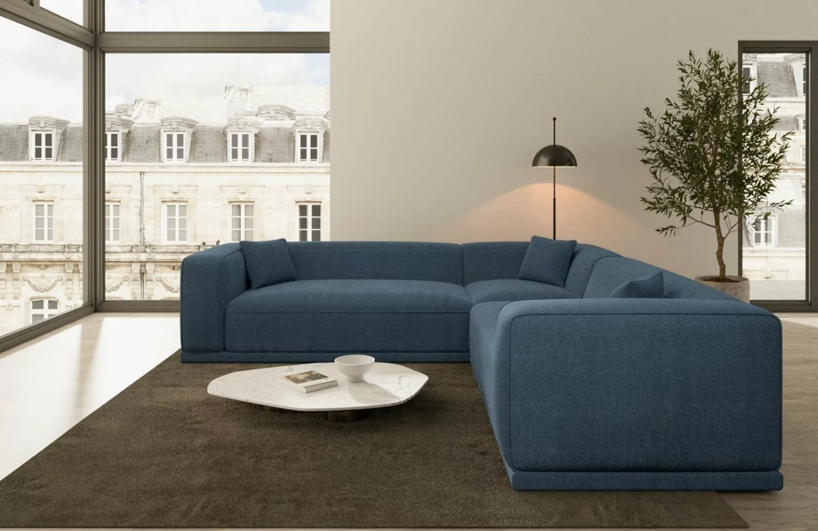 Sofa Dreams Ecksofa Polster Eckcouch Stoff Modern Eck Couch Ecksofa Merida günstig online kaufen