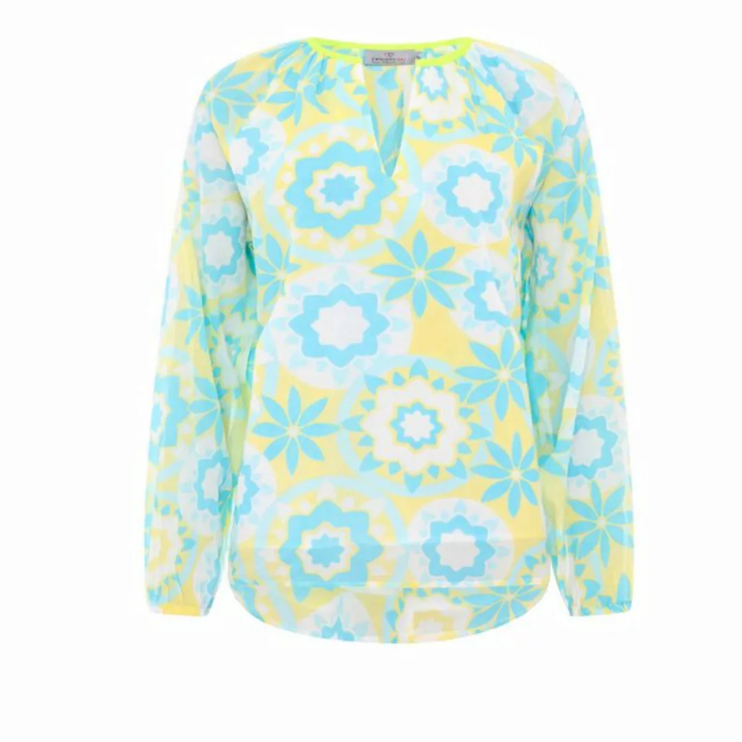 Zwillingsherz Langarmbluse Zwillingsherz Bluse Grafische Blume günstig online kaufen