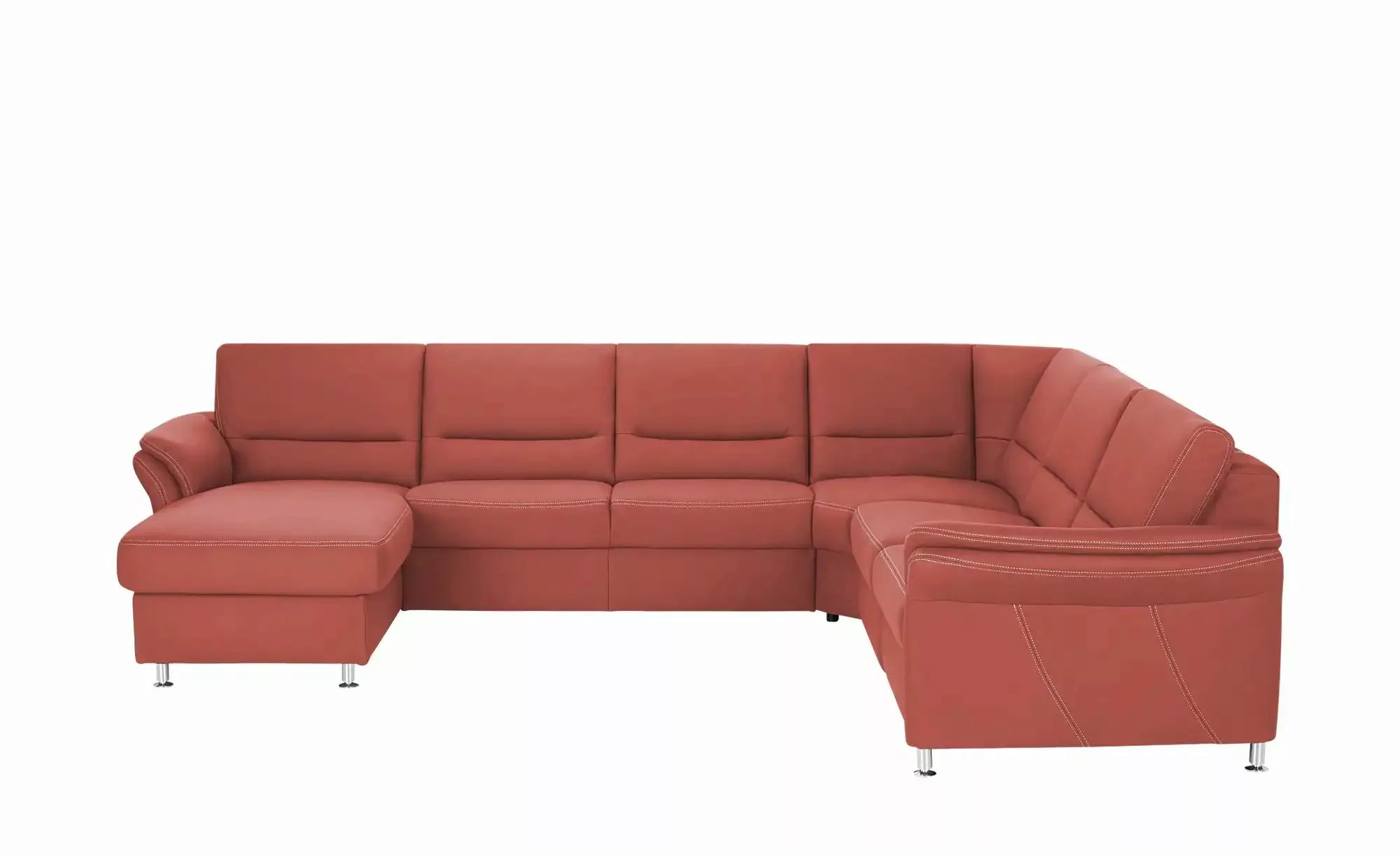 meinSofa Wohnlandschaft   Donald  ¦ rot ¦ Maße (cm): B: 330 H: 89 T: 262.0 günstig online kaufen