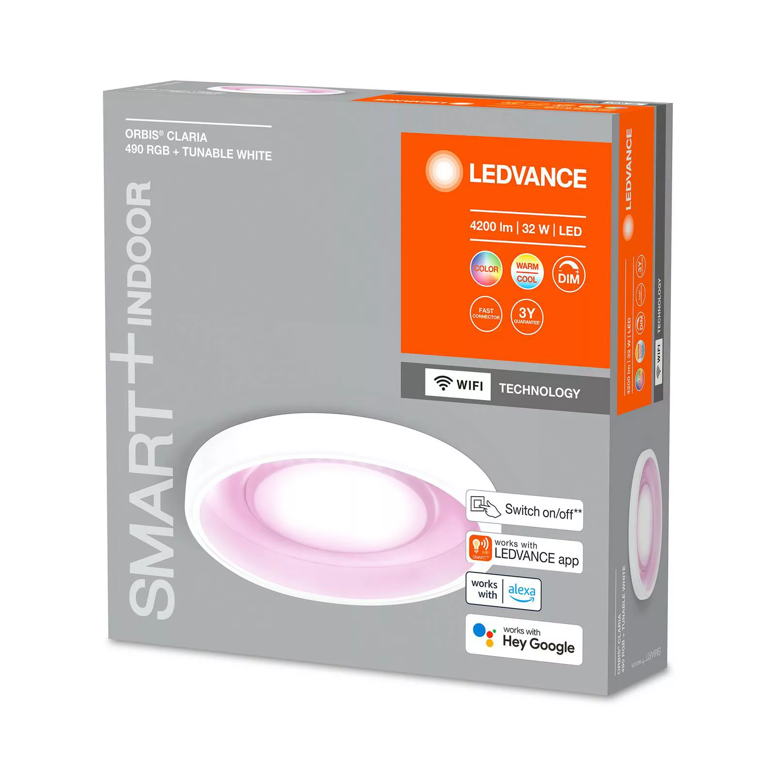 LEDVANCE SMART+ WiFi Orbis Claria LED-Deckenlampe günstig online kaufen