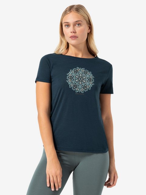 SUPER.NATURAL Print-Shirt Merino T-Shirt W ORNAMENT TEE lässiger Merino-Mat günstig online kaufen