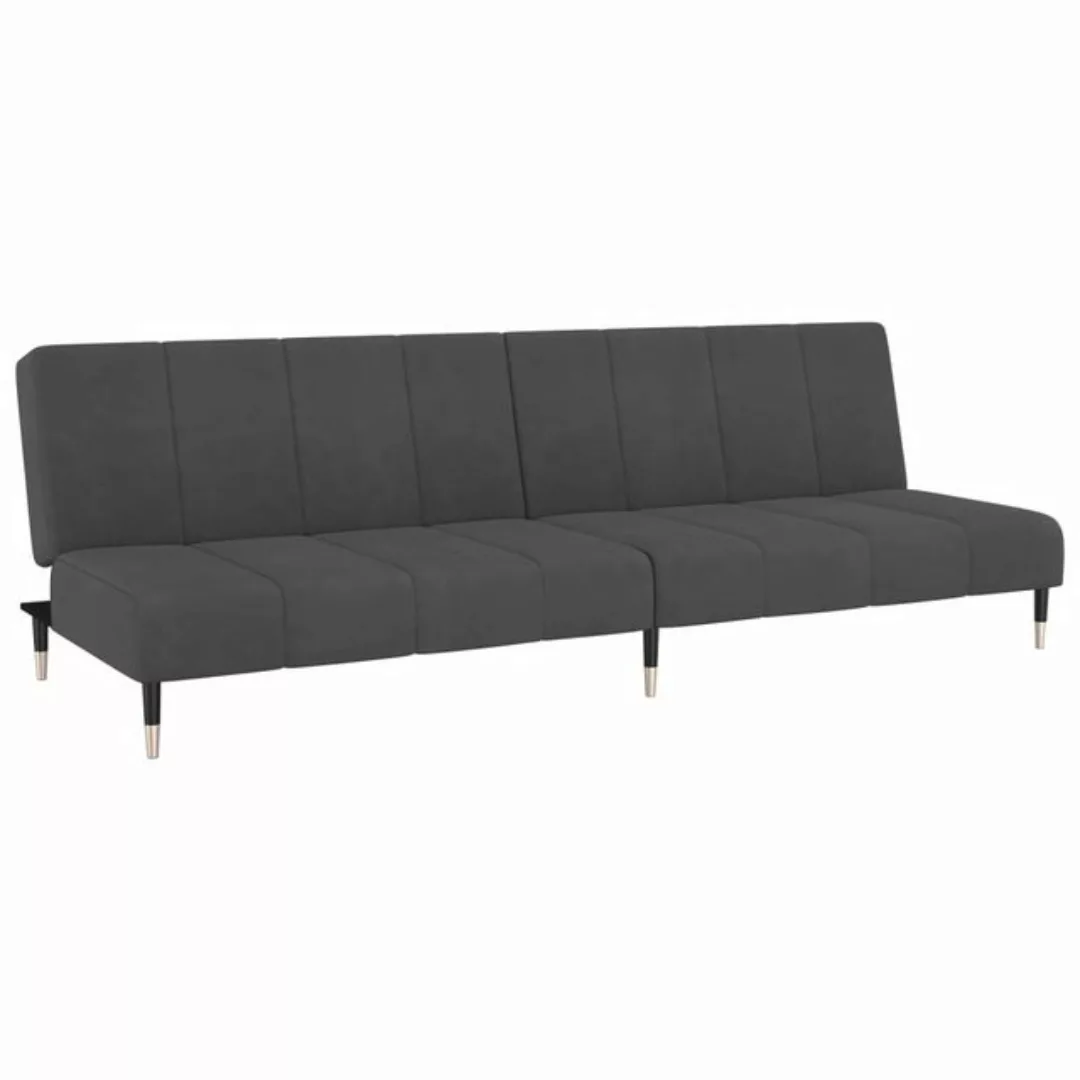 vidaXL Sofa Schlafsofa Sofa Samt mit 2 Kissen, ohne Armlehnen günstig online kaufen