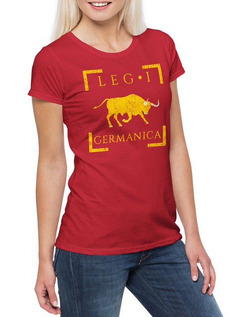 Urban Backwoods Print-Shirt Legio I Germanica Damen T-Shirt Rom Roma Rome R günstig online kaufen