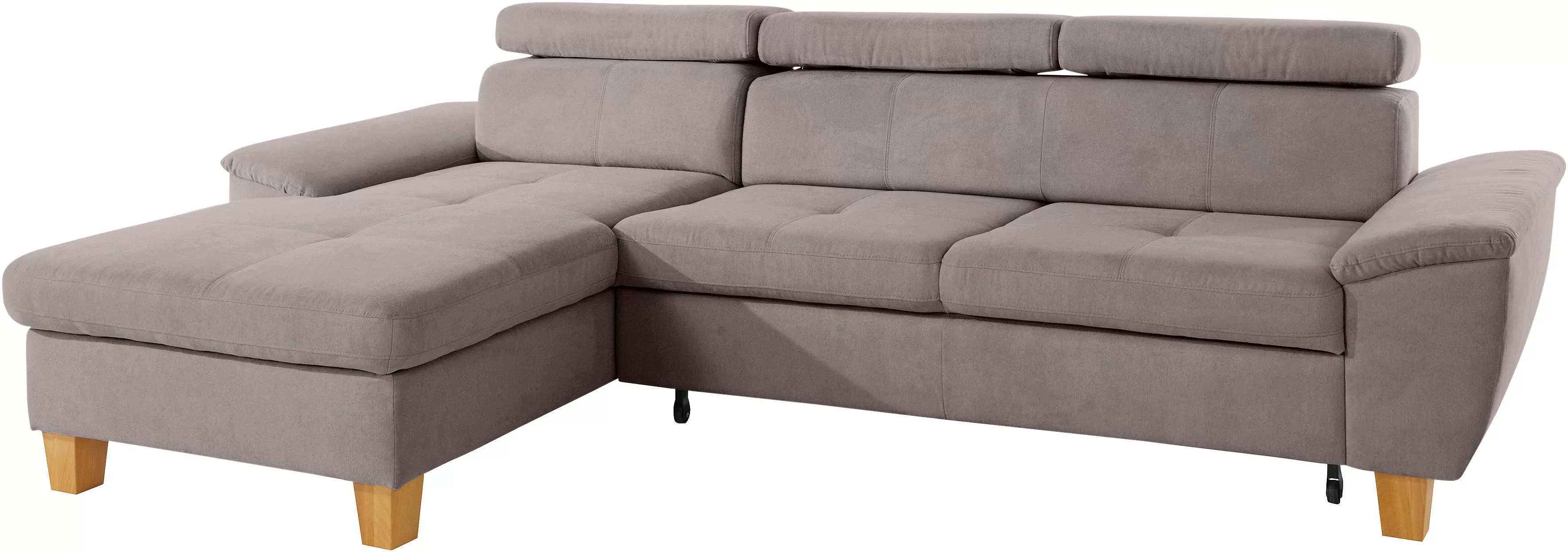 exxpo - sofa fashion Ecksofa "Enya, L-Form", Kopfteilverstellung, wahlweise günstig online kaufen