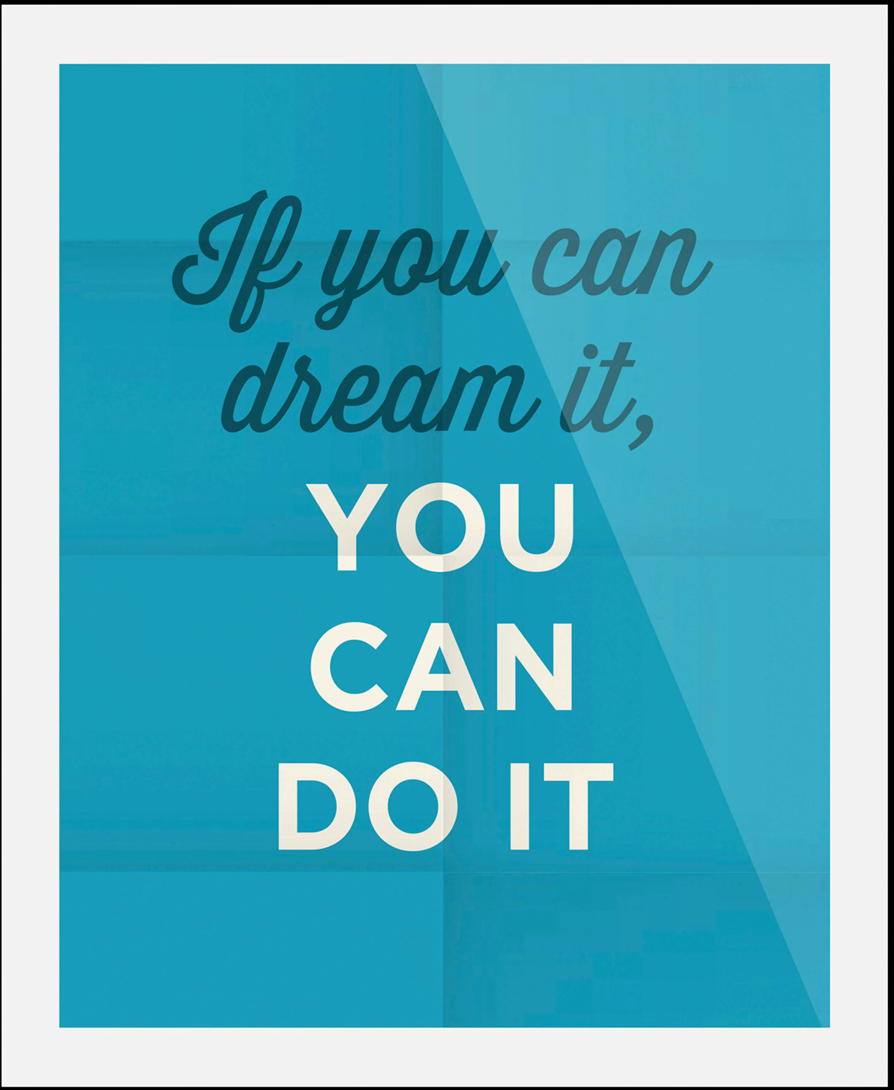 queence Bild "You can do it", Schriftzüge, (1 St.), gerahmt günstig online kaufen