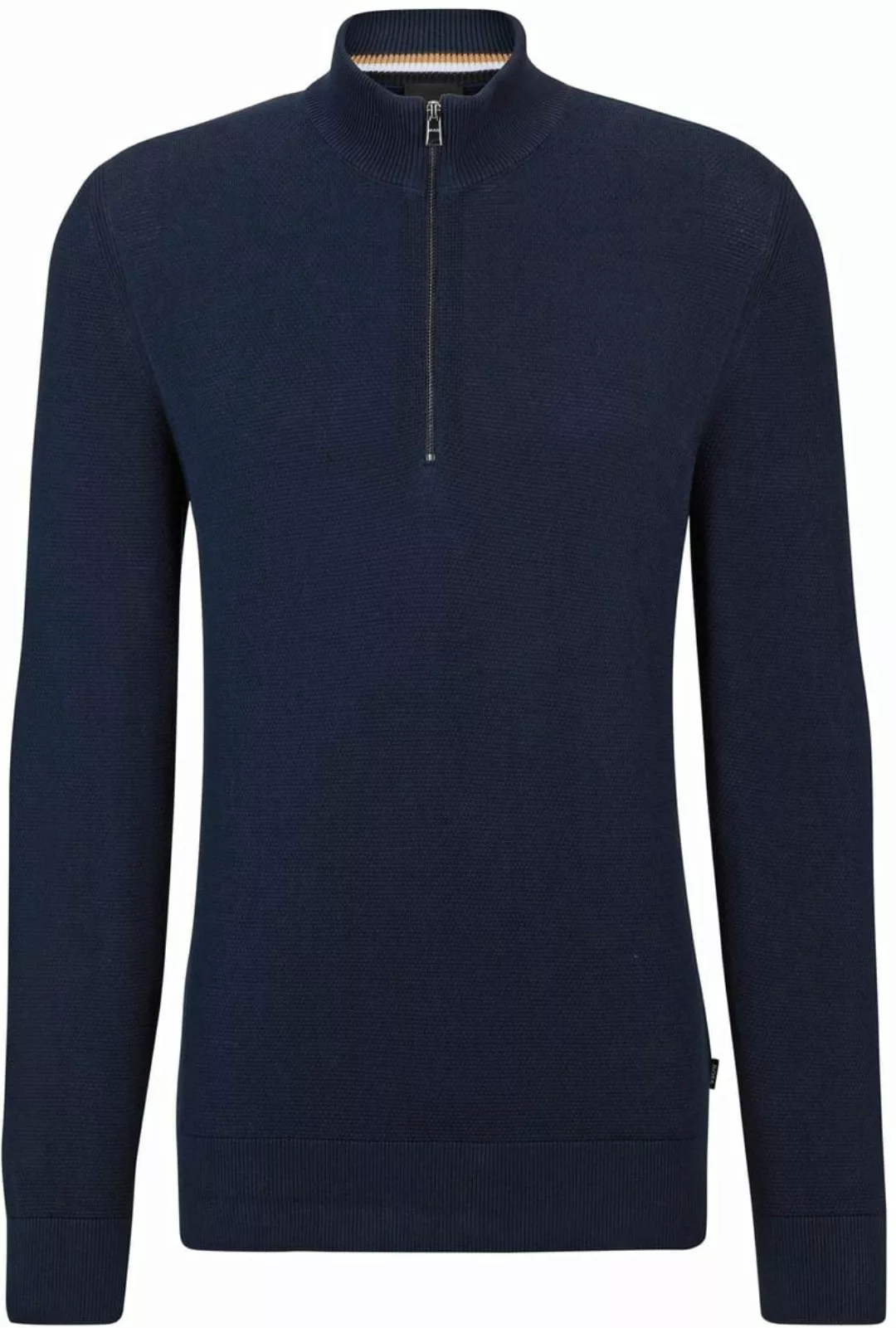 BOSS Ebrando-P Halfzip Pullover Navy - Größe XL günstig online kaufen