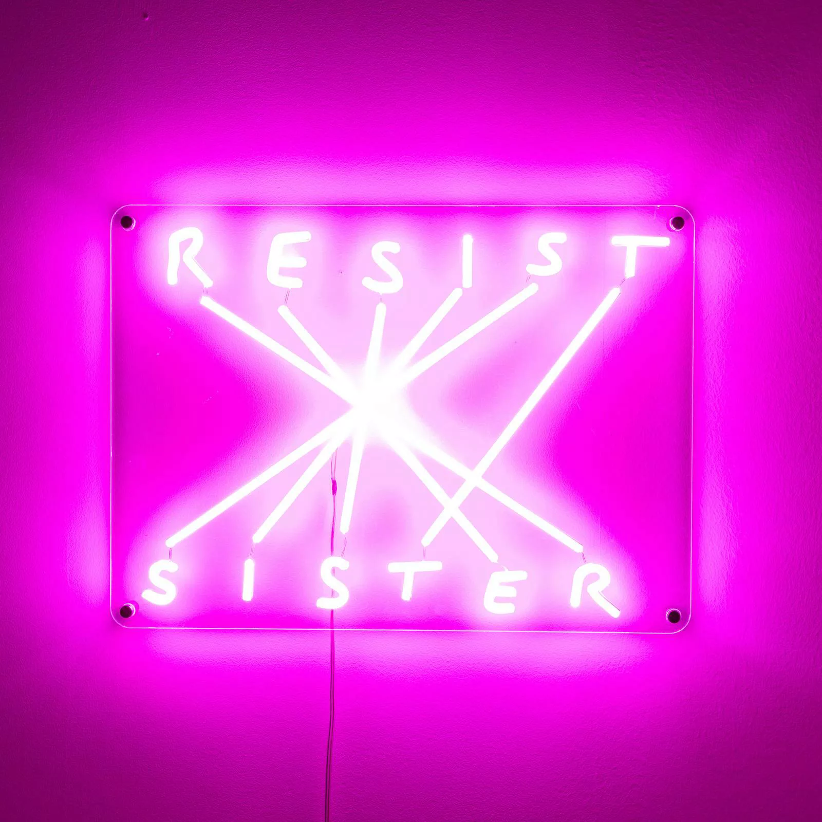 SELETTI Resist-Sister LED-Deko-Wandleuchte fuchsia günstig online kaufen