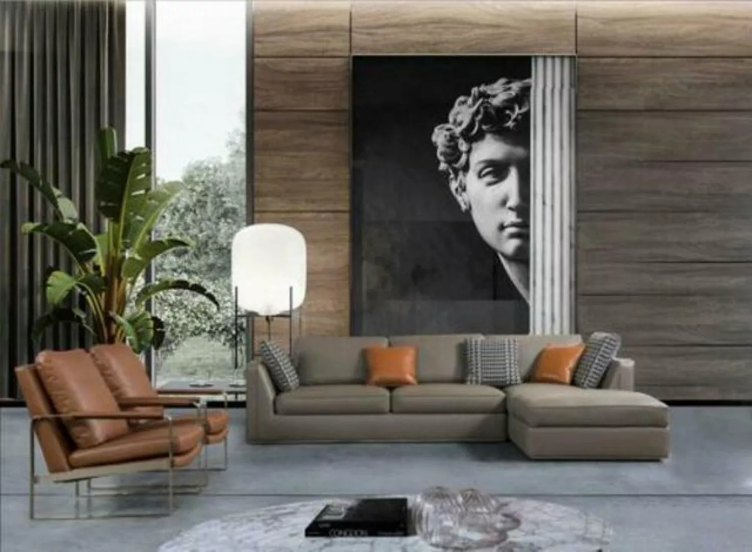 JVmoebel Ecksofa, Eck Leder Design Sofa Italienische Möbel Sitz Polster Cou günstig online kaufen