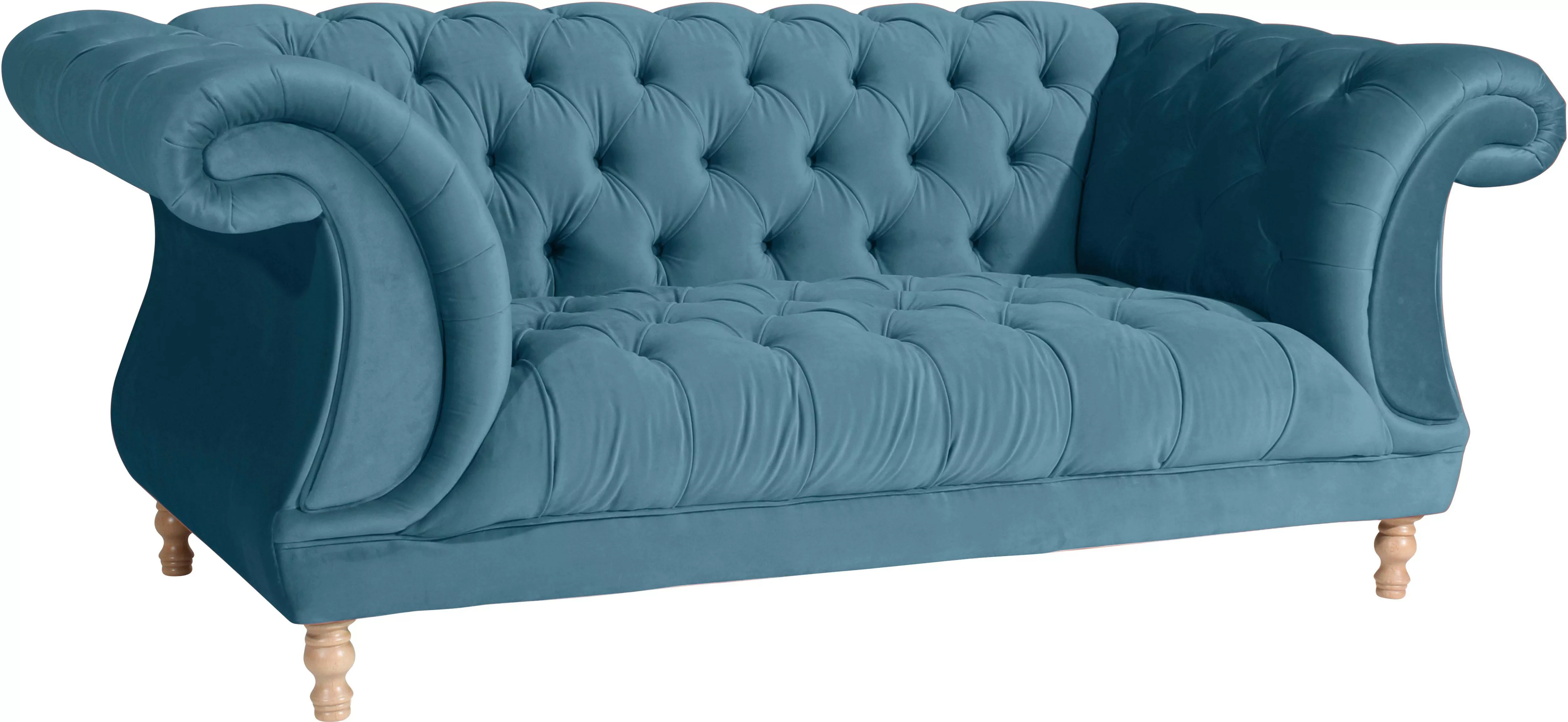 Max Winzer® Chesterfield-Sofa »Isabelle«, mit Knopfheftung & gedrechselten günstig online kaufen