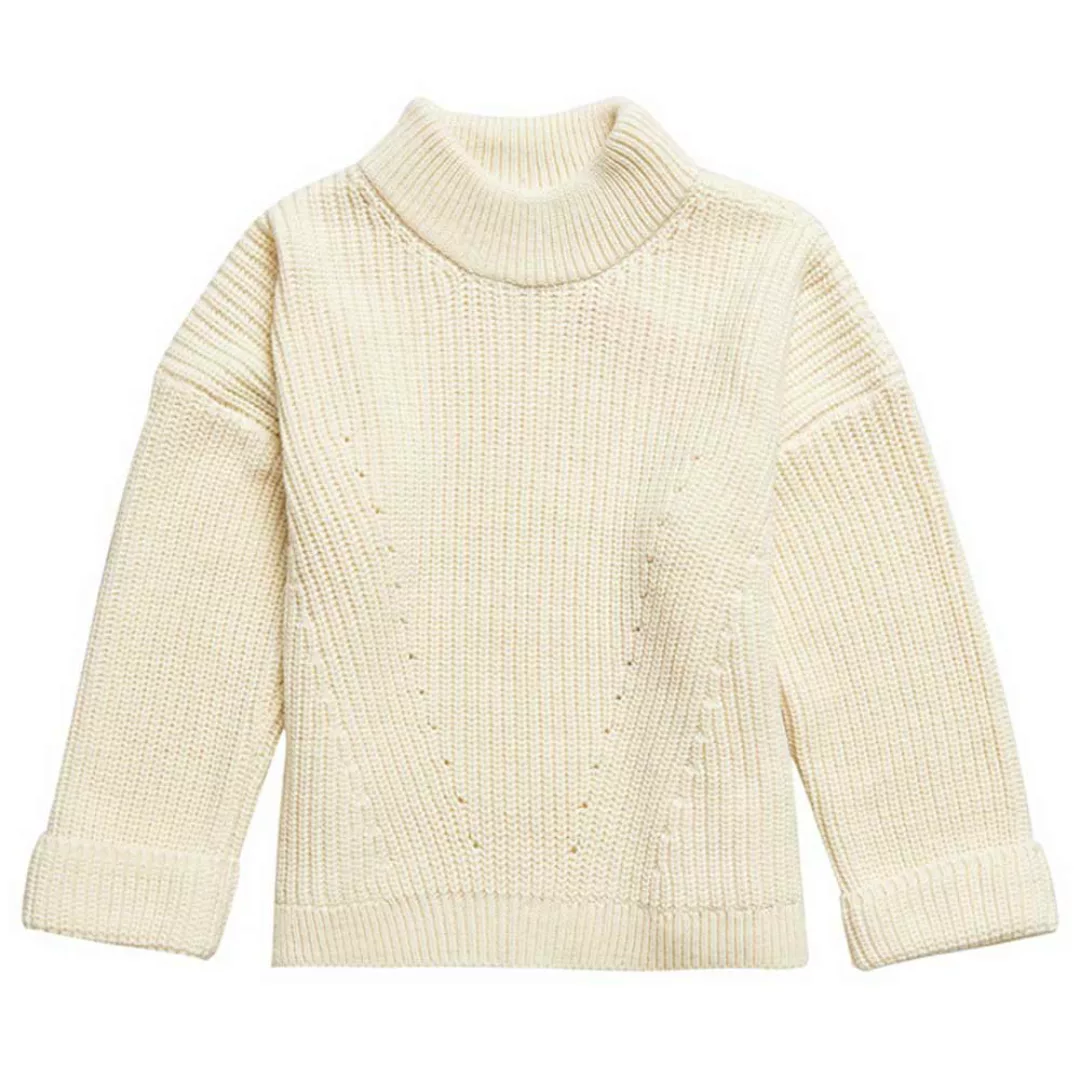Superdry Stitch Deflected Tunic Pullover M Cream günstig online kaufen