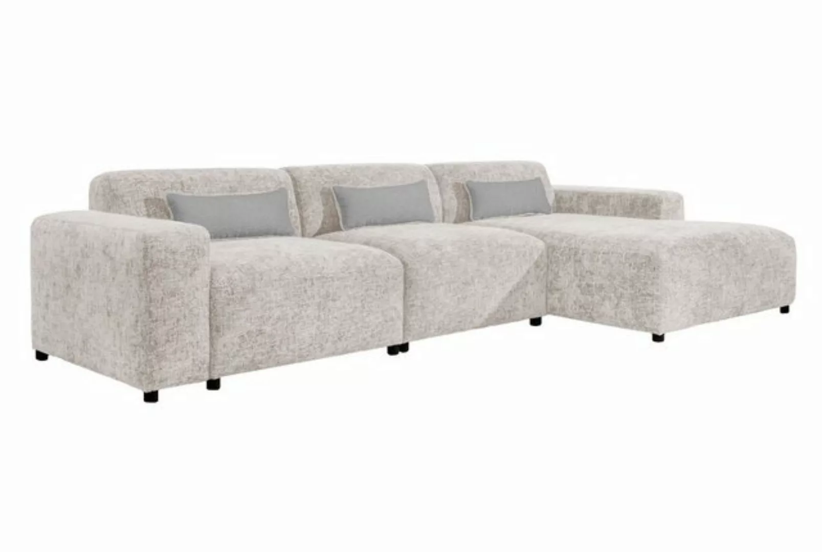 Furnix Ecksofa ROLIA MAX Sofa in L-Form Polstercouch mit Ottomane, mit Rela günstig online kaufen