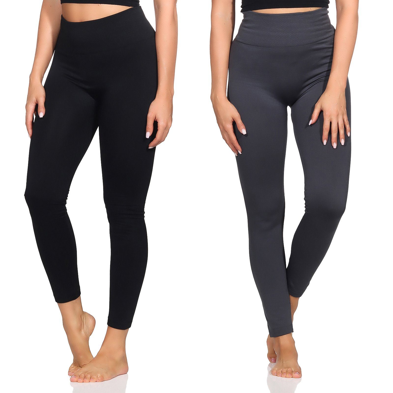 Aurela Damenmode Thermoleggings Damenleggings leicht angeraute günstig online kaufen