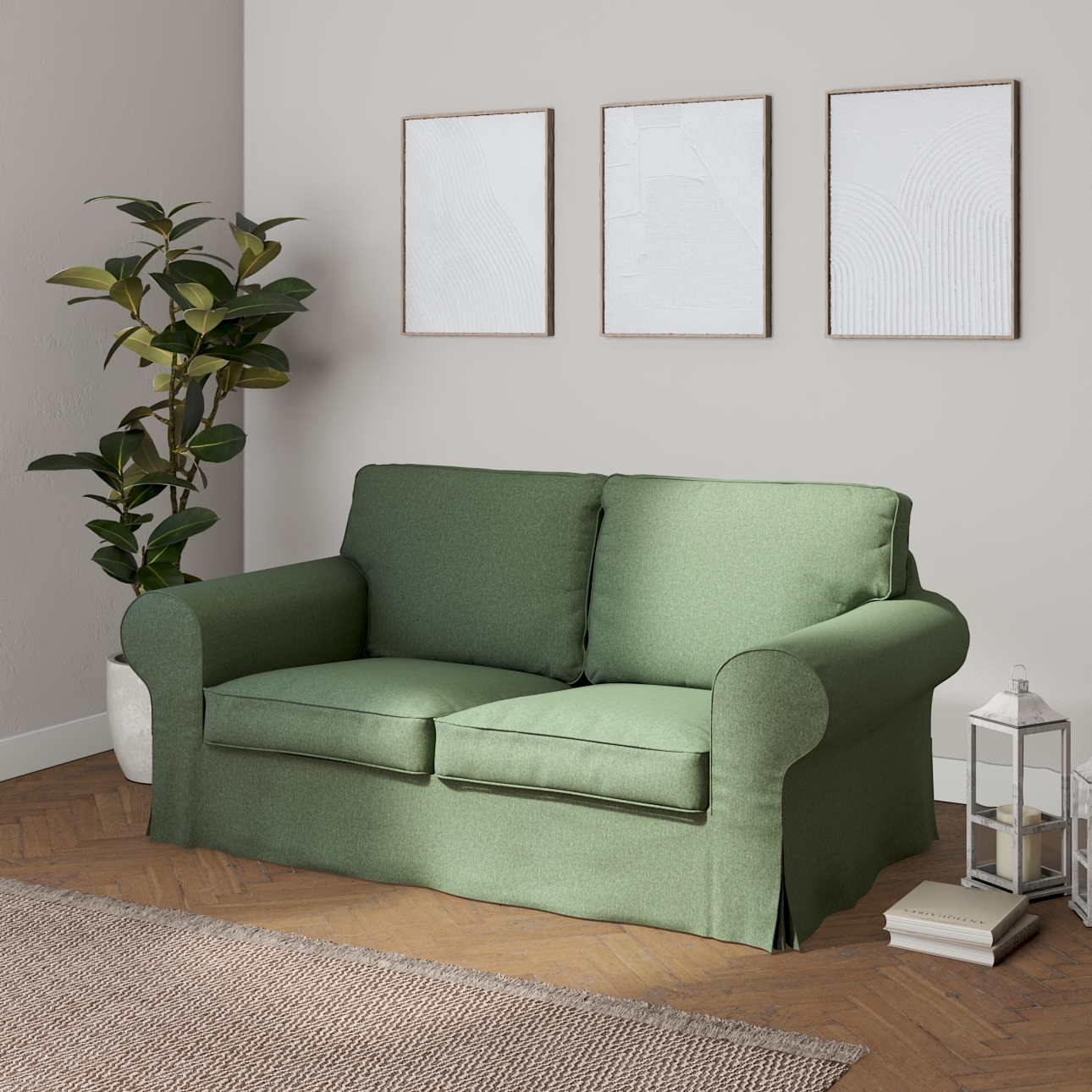 Bezug für Ektorp 2-Sitzer Schlafsofa ALTES Modell, grün, Sofabezug Ektorp 2 günstig online kaufen