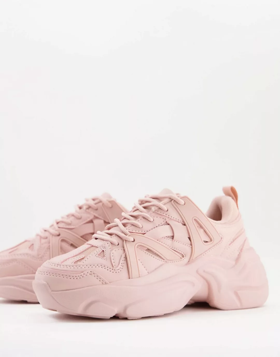 ASOS DESIGN – Deejay – Klobige Sneaker in Rosa-Neutral günstig online kaufen