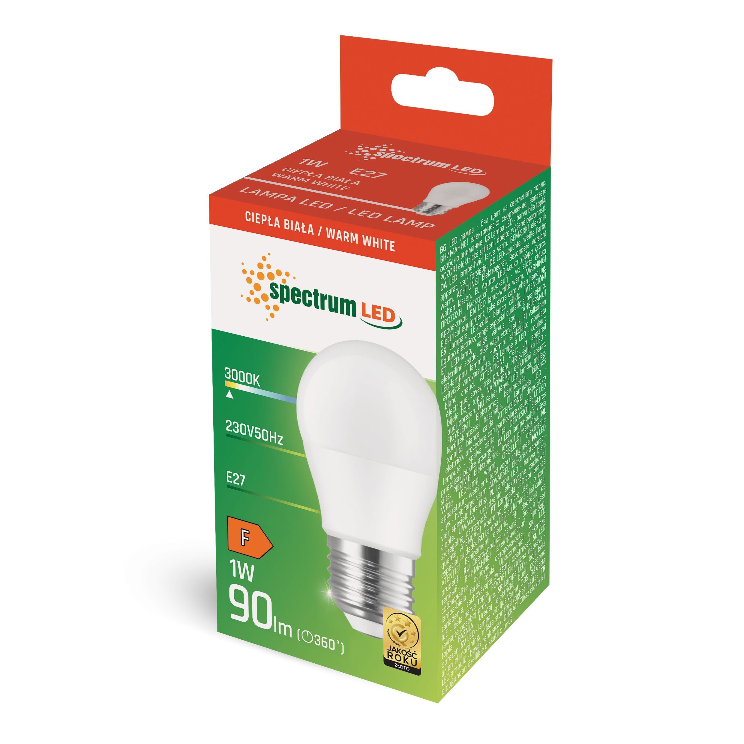 Spectrum LED-Leuchtmittel LED E27 G45 Tropfenform günstig online kaufen