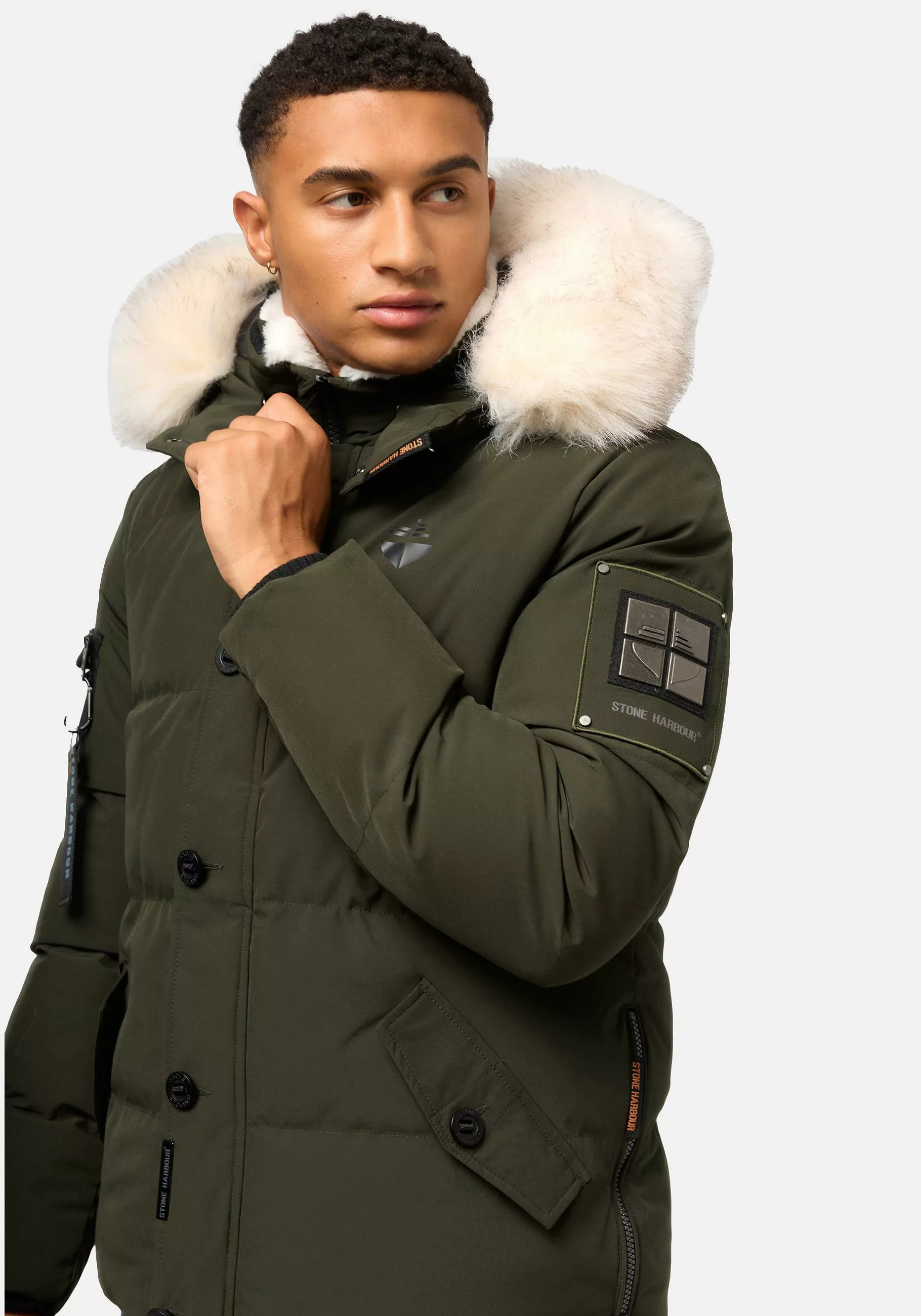 Stone Harbour Winterjacke "Halvaar", mit Kapuze, stylischer Winterparka mit günstig online kaufen