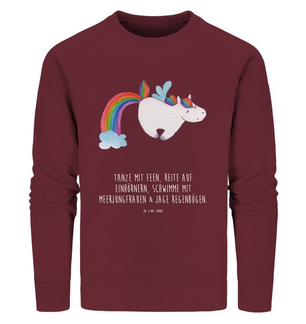 Mr. & Mrs. Panda Longpullover Größe M Einhorn Pegasus - Burgundy - Geschenk günstig online kaufen