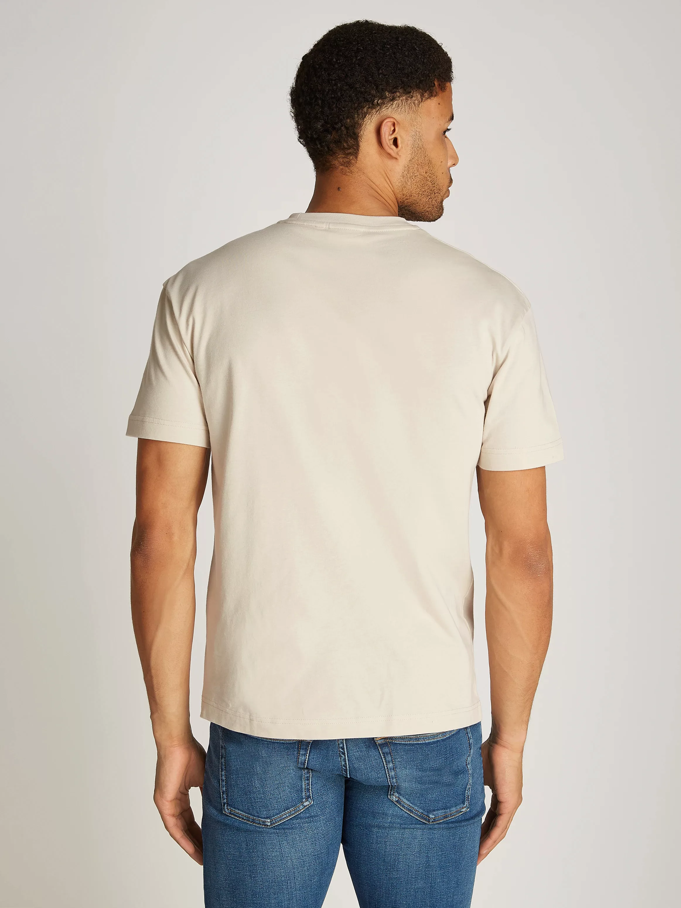 Calvin Klein T-Shirt OFF PLACEMENT LOGO T-SHIRT mit Logoschriftzug günstig online kaufen