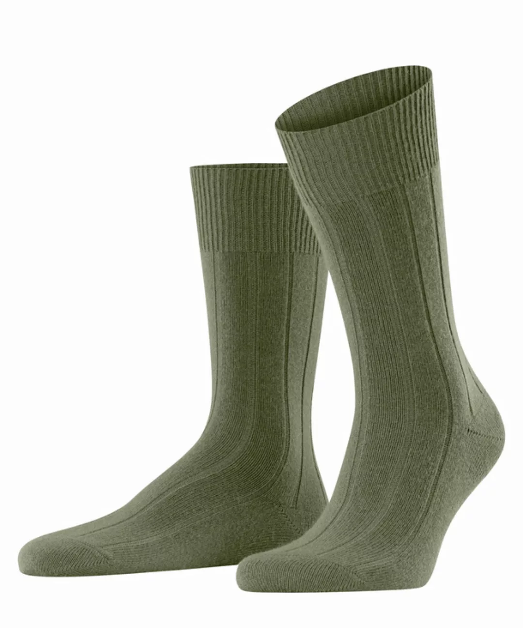FALKE Lhasa Rib Herren Socken, 43-46, Grün, Uni, Wolle, 14423-727103 günstig online kaufen