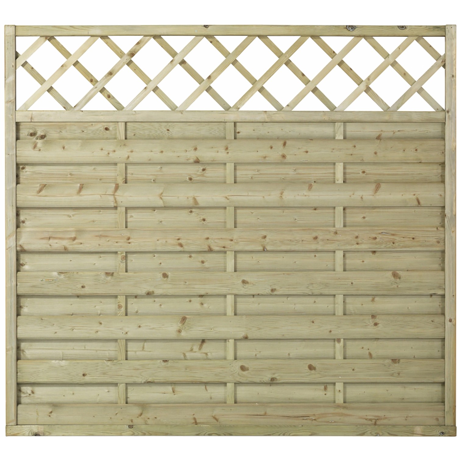 Plus Holz Sichtschutzzaun Bergen m. Gitter Holz druckimprägniert 180 x 165 günstig online kaufen