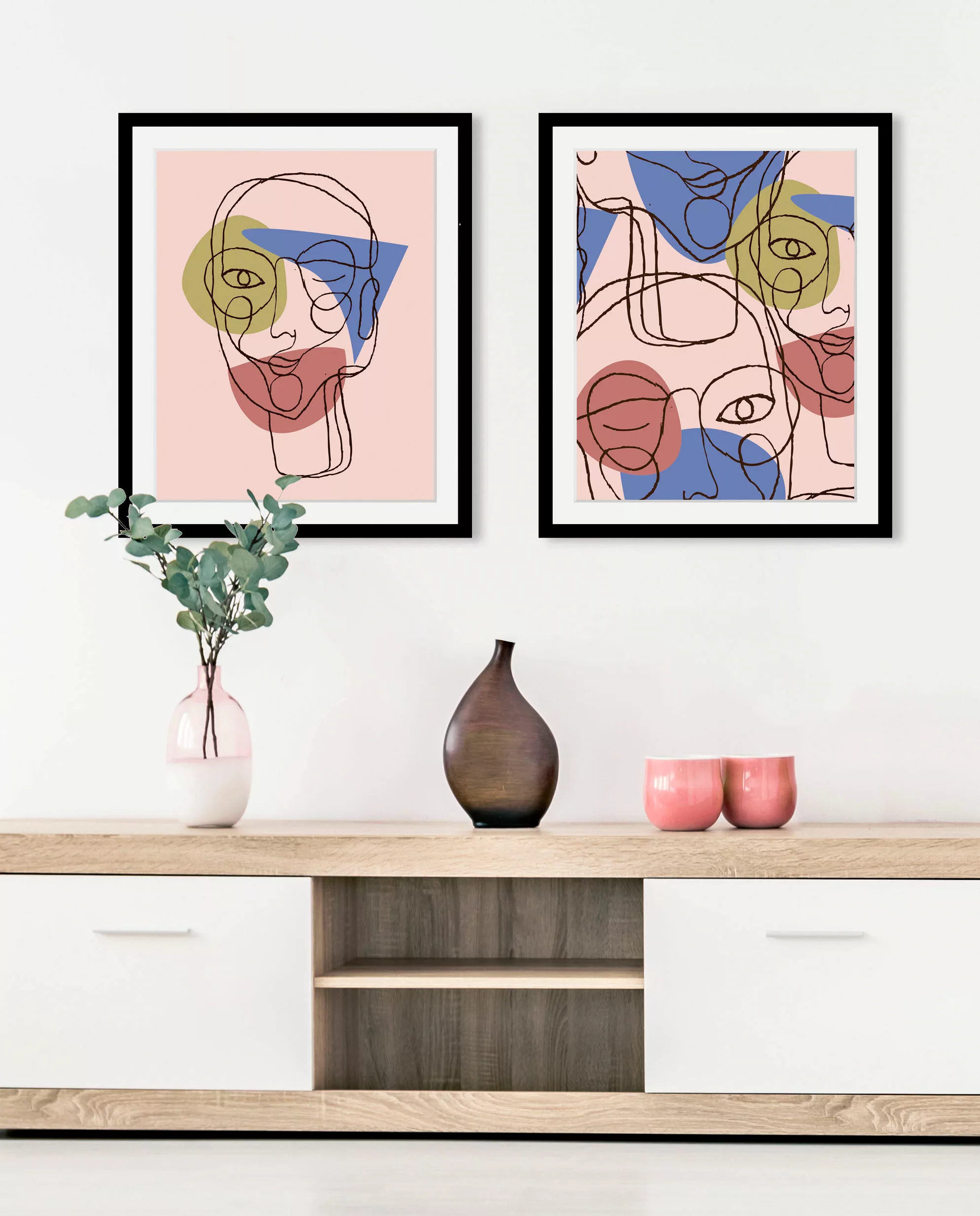 queence Bild »Pastella«, Abstrakt, (1 St.) günstig online kaufen