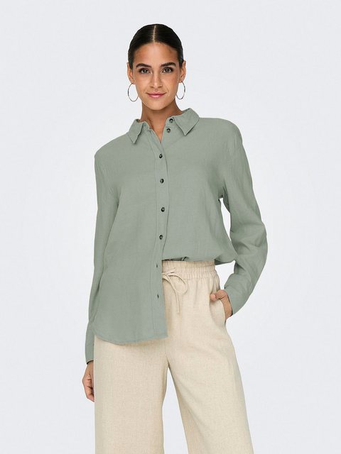 JACQUELINE de YONG Blusenshirt Hemd Locker geschnittene Bluse Hemdkragen 75 günstig online kaufen