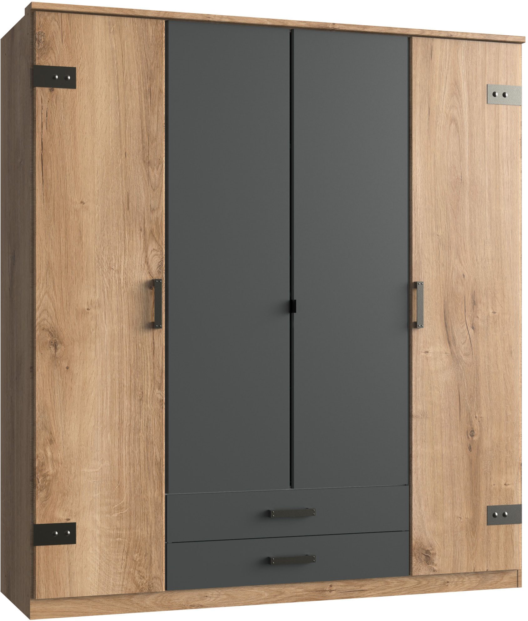 Wimex Kleiderschrank "Cork, mit oder ohne Spiegel, rustikaler Look im Indus günstig online kaufen