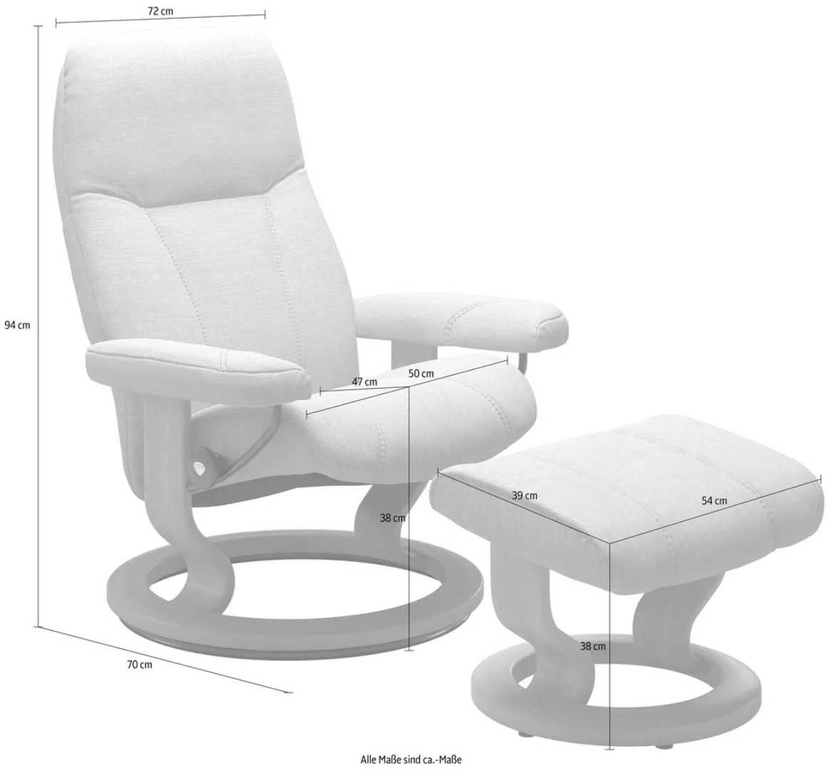 Stressless® Relaxsessel »Consul«, (Set, Relaxsessel mit Hocker), mit Hocker günstig online kaufen