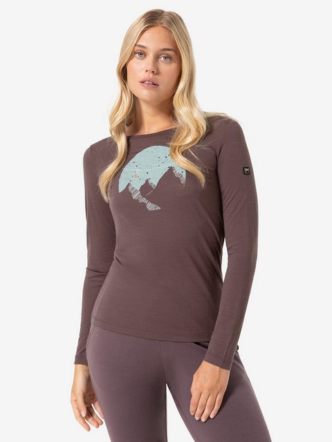 SUPER.NATURAL Sweatshirt für Damen, Merino GONDOLA Ski Motiv, atmungsaktiv günstig online kaufen