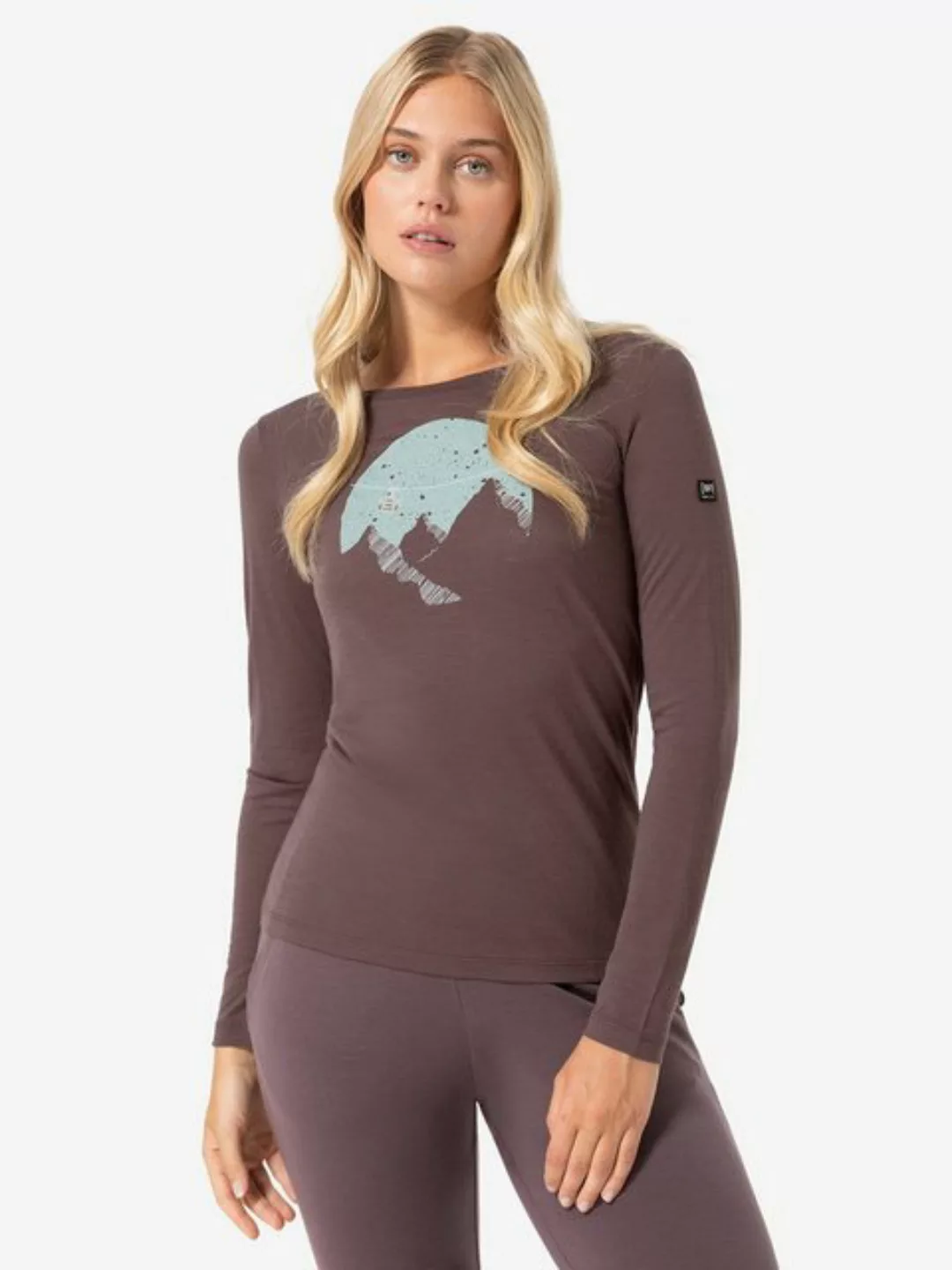 SUPER.NATURAL Sweatshirt für Damen, Merino GONDOLA Ski Motiv, atmungsaktiv günstig online kaufen