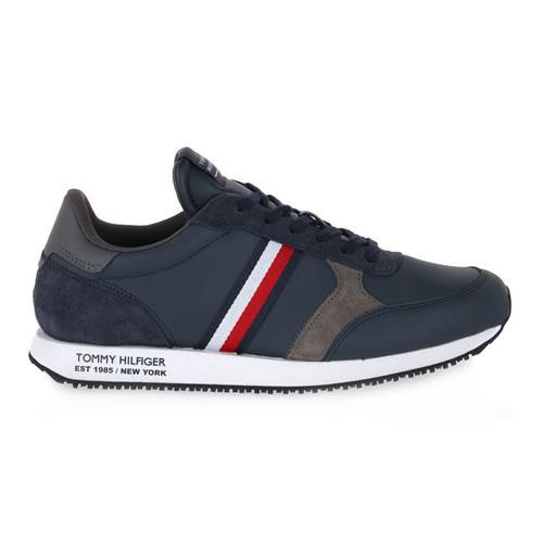 Tommy Hilfiger Runner Lo Leather Schuhe EU 42 Navy Blue günstig online kaufen