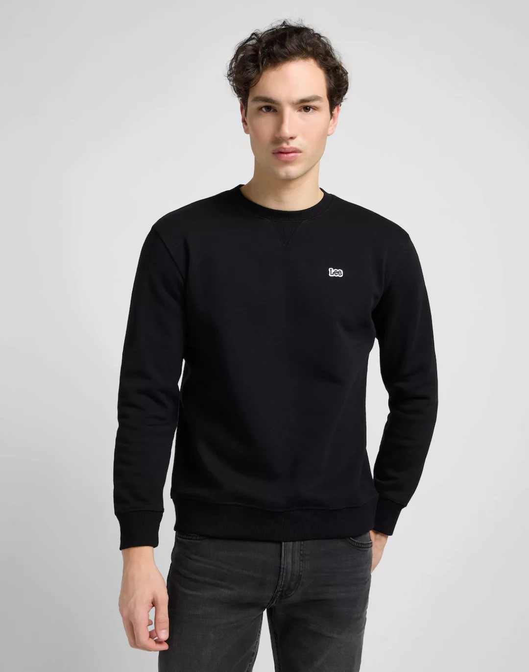 Lee Herren Rundhals Sweatshirt Plain Crew günstig online kaufen